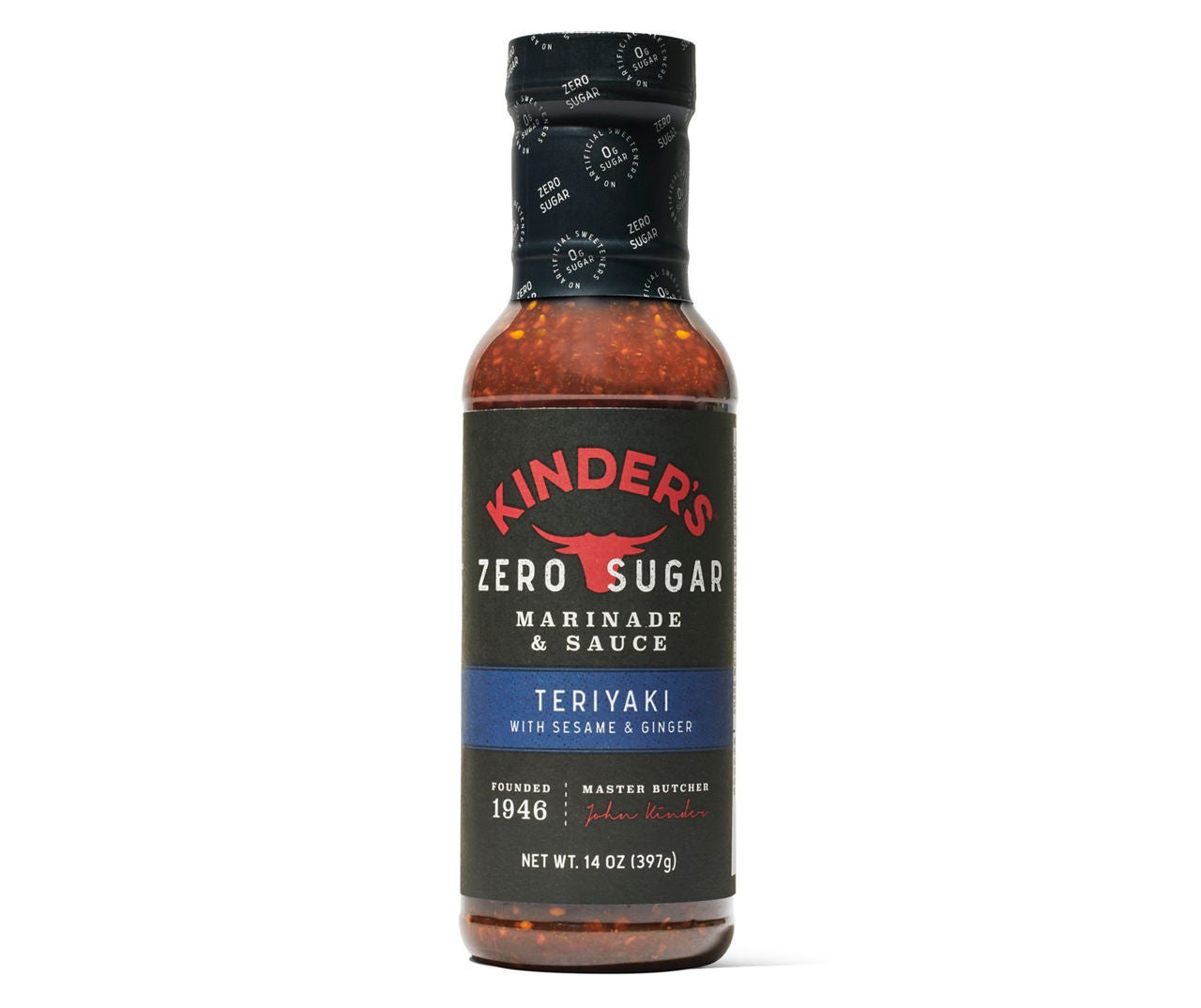 Kinder's Zero Sugar Teriyaki Sauce 14oz Frank's BBQ Trading Post